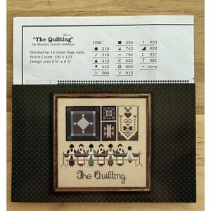 Told in a Garden Cross Stitch Pattern ~ The Quilting